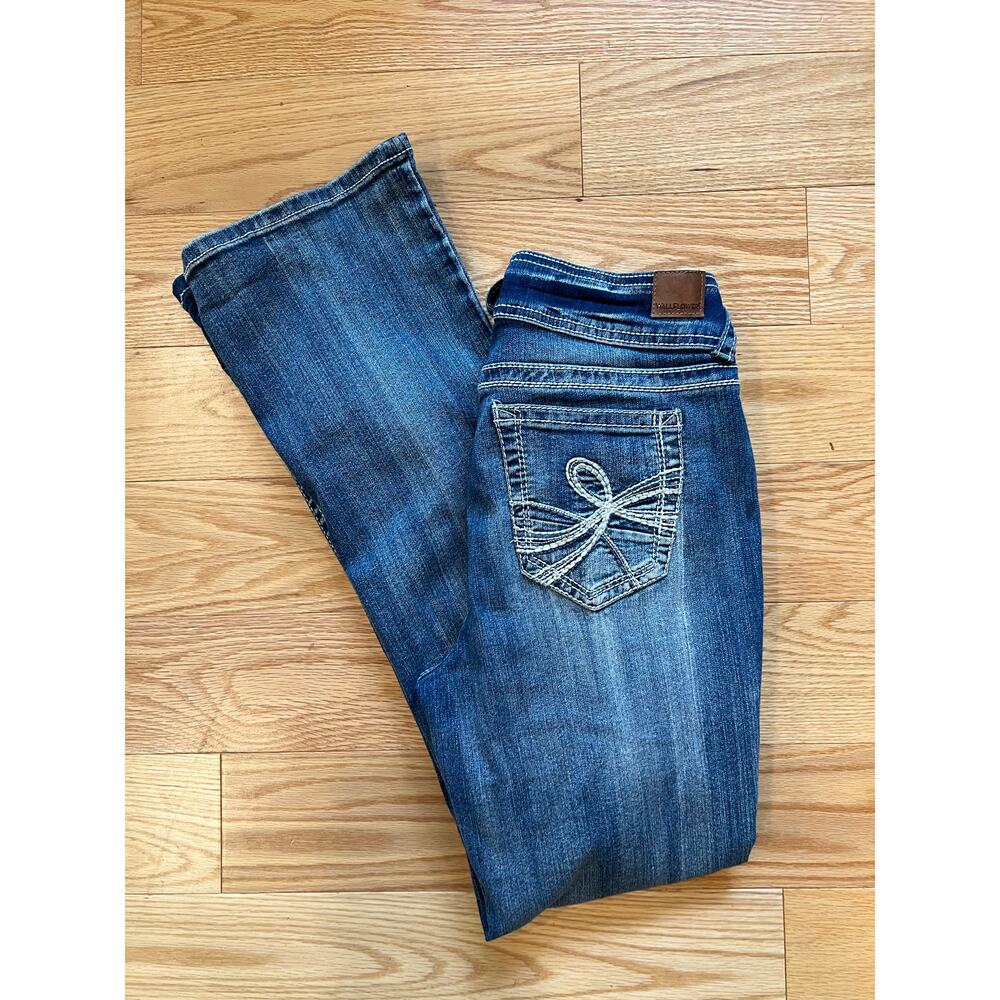 Wallflower Y2K Jean Luscious Curvy Fit Embellished Pockets Faded Boot Cut 9 JL